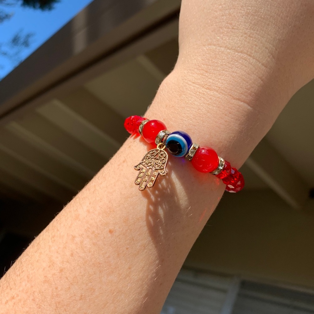 Hamsa & third eye bracelet